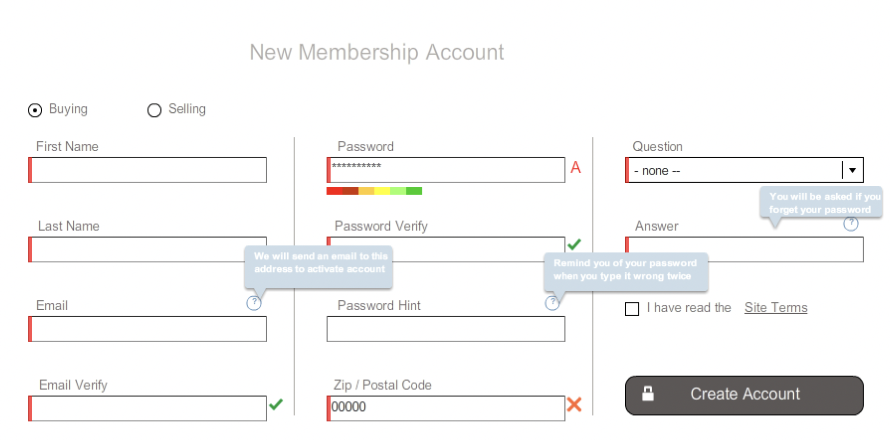 CarsYours Signup Form